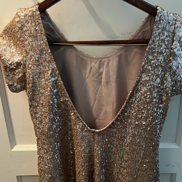 Backstage Rose Gold Sequence Dress - Picture 3 of 4